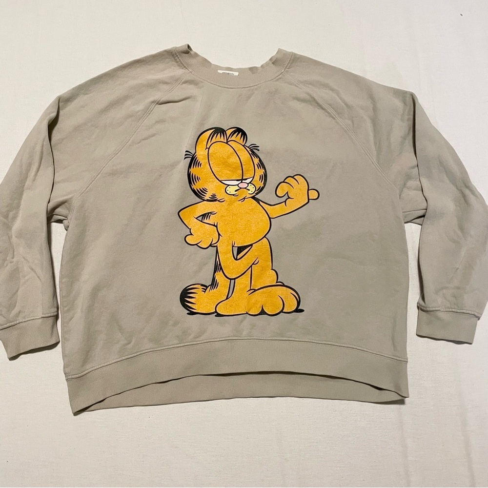 Garfield Graphic Sweater Women’s Size Large Sweatshirt